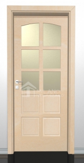SZATURNUSZ 2/B,  borovi fenyő beltéri ajtó 100x210 cm | 