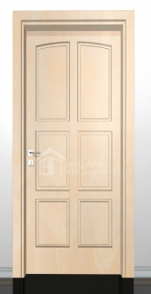 URÁNUSZ 1/B,  borovi fenyő beltéri ajtó 75x210 cm | Borovi fenyő beltéri ajtók