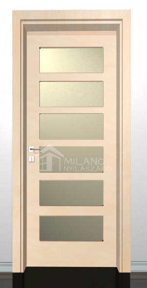 Milano ajtó - URSA 3/B, borovi fenyő beltéri ajtó 100x210 cm